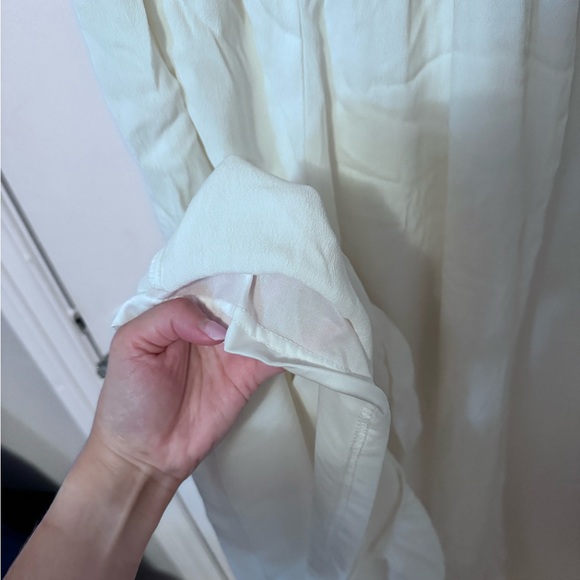 Size M white smocked Noisy May ruffled spaghetti strap romper - Picture 8 of 10